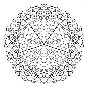 Mandala geometrica abstrait 5