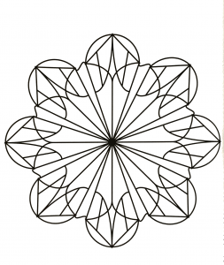 Mandala com padrões geométricos para imprimir (74)