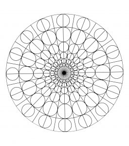 Mandala a colorier motifs geometriques (8)