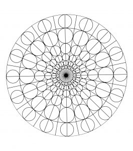 Mandala com padrões geométricos (8) (Mandalas temáticas : Padrões geométricos)