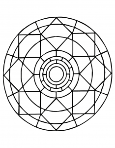 Mandala com padrões geométricos para imprimir (20) (Mandalas temáticas : Padrões geométricos)