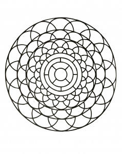 Mandala com padrões geométricos para imprimir (58)