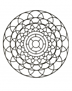 Mandala com padrões geométricos para imprimir (58) (Mandalas temáticas : Padrões geométricos)