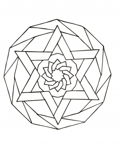Mandala com padrões geométricos para imprimir (86)