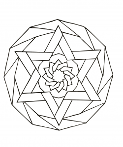Mandala com padrões geométricos para imprimir (86) (Mandalas temáticas : Padrões geométricos)