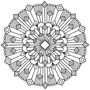 Mandala art deco simple
