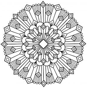 Mandala art deco simple