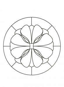 Mandala com padrões geométricos para imprimir (61) (Mandalas temáticas : Padrões geométricos)