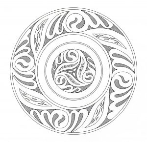 Deixe o seu espírito criativo escolher as melhores cores para dar vida a esta bela Mandala! Estes motivos harmoniosos e abstractos estão perfeitamente integrados nesta bonita criação (Mandalas temáticas : Padrões geométricos)