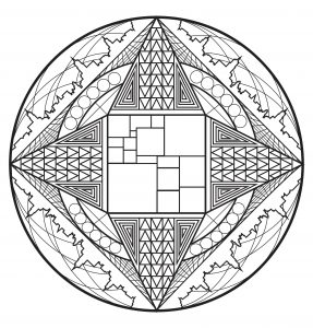 Mandala complexo cidade gratte ciel