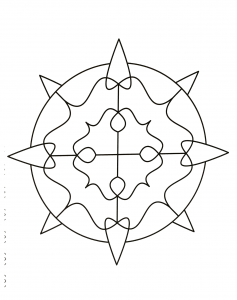 Mandala com padrões geométricos para imprimir (23) (Mandalas temáticas : Padrões geométricos)