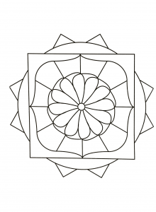Mandala com padrões geométricos para imprimir (54) (Mandalas temáticas : Padrões geométricos)