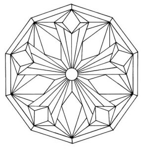 Mandala a colorier motifs geometriques (5)