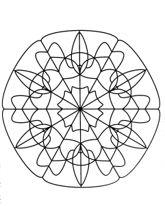 Mandala com padrões geométricos para imprimir (76) (Mandalas temáticas : Padrões geométricos)