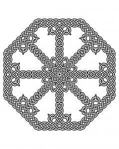 Colorir mandala arte céltica 17