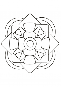 Mandala com padrões geométricos para imprimir (24) (Mandalas temáticas : Padrões geométricos)