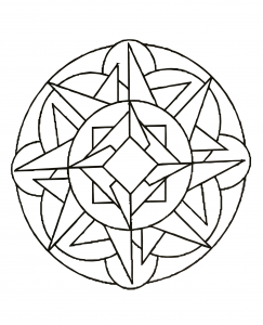 Mandala com padrões geométricos para imprimir (79) (Mandalas temáticas : Padrões geométricos)