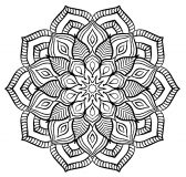 Uma mandala florida num estilo muito especial