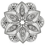Mandala floral com um belo design