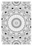 Mandala floral de página inteira