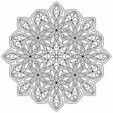 Mandala Com Flores E Folhas   9
