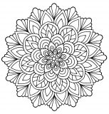 Mandala Floral Simples