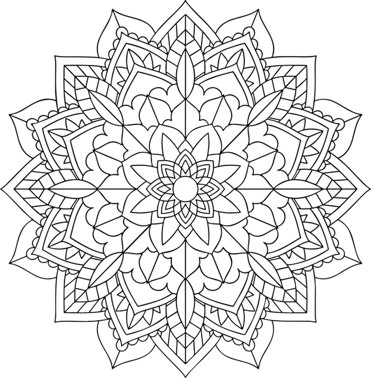 Mandalas de flores para todos (Mandalas temáticas : Flores e vegetação)