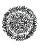 Excelente mandala de complexo natural (Mandalas temáticas : Flores e vegetação)
