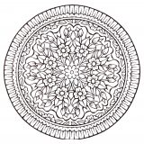 Mandala de estilo vintage (Mandalas temáticas : Flores e vegetação)