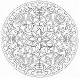 Mandala de plantas floridas (Mandalas temáticas : Flores e vegetação)