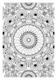 Mandala floral de página inteira (Mandalas temáticas : Flores e vegetação)