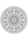 Mandala exclusiva sobre o tema da vegetação (Mandalas temáticas : Flores e vegetação)