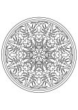 Mandala exclusiva sobre o tema da vegetação