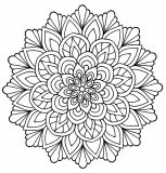 Mandala floral simples