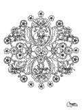 Mandala de flores e plantas muito elegante (Mandalas temáticas : Flores e vegetação)