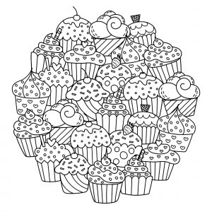 Cupcakes numa Mandala