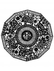 Mandala inspirada na China