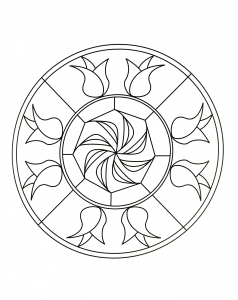 Mandala artística (Mandalas temáticas : Zen e anti-estresse)