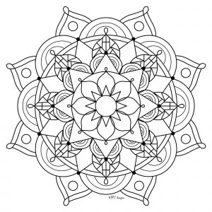 Mandala bonita para aliviar o stress