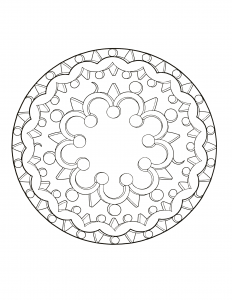 Sublime Mandala "vintage" (Mandalas temáticas : Zen e anti-estresse)