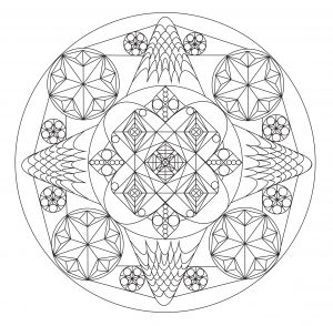 Uma Mandala bonita e única de Allan (Mandalas temáticas : Zen e anti-estresse)