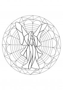 Mandala De Fadas Geométrica E Sonhadora