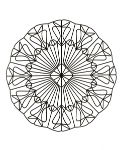 Magnífica mandala (Mandalas temáticas : Zen e anti-estresse)