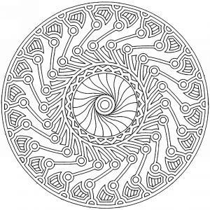 Mandala inspirada na arte maia