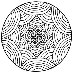 Ilusão de ótica Mandala (Mandalas temáticas : Zen e anti-estresse)