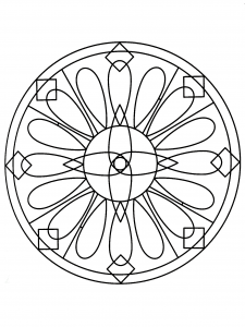 Mandala muito regular (Mandalas temáticas : Zen e anti-estresse)